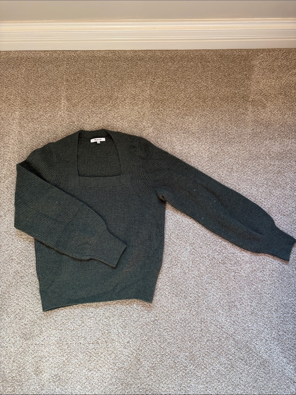 Madewell green sweater (S)